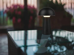 Reality Leuchten Akku Tischleuchte LENNON Ohne Kabel Per USB Ladbar & Dimmbar, Schwarz, H. 21cm -Bestes Beleuchtungs Geschäft akku tischleuchte lennon ohne kabel per usb ladbar 4