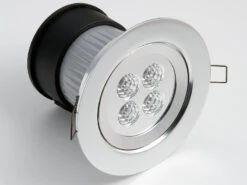 Konstsmide 2er Set LED Deckeneinbaustrahler Für Bad Und Außenbereich, Ø 12,5cm, Schwenkbar -Bestes Beleuchtungs Geschäft aluminium glas klar 1