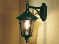 Konstsmide 2er Set Außenwandleuchte VIRGO In Grün, Laterne Mit E27 Fassung -Bestes Beleuchtungs Geschäft ambientebild 1