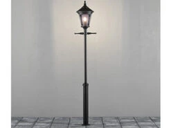 Konstsmide 2er Set Straßenlaterne / Mastleuchte VIRGO, Höhe 255 Cm, E27, Alu Schwarz -Bestes Beleuchtungs Geschäft ambientebild 13