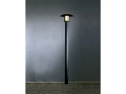 Konstsmide 2er Set Gartenlaterne / Mastleuchte HEIMDAL, Höhe 200cm, Alu Schwarz / Glas Opal -Bestes Beleuchtungs Geschäft ambientebild 15