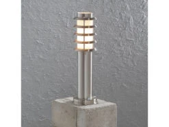 Konstsmide 2er Set Energiespar Sockelleuchte TRENTO, Wegeleuchte Edelstahl / Acryl -Bestes Beleuchtungs Geschäft ambientebild 8