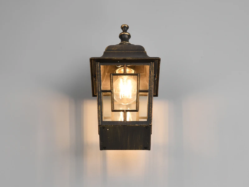 Trio Leuchten Antike Außenwandleuchte VOLTURNO Laterne Hängend Rostoptik, Höhe 30cm 7 Trio Leuchten Antike Außenwandleuchte VOLTURNO Laterne Hängend Rostoptik, Höhe 30cm – Bild 5