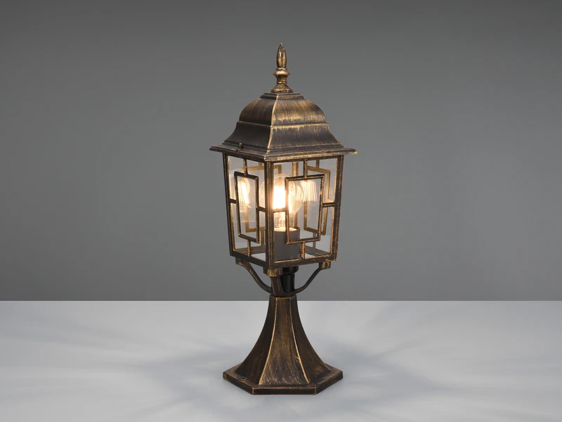 MeineWunschleuchte Antike LED Sockelleuchte Aus Aluminium Rostoptik, Höhe 47cm 5 MeineWunschleuchte Antike LED Sockelleuchte Aus Aluminium Rostoptik, Höhe 47cm – Bild 3