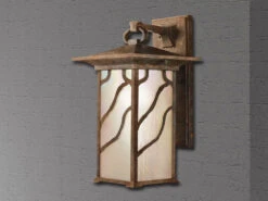 KICHLER Ausgefallene Außenwandleuchte MORRIS Im Antiken Laternenlook, Höhe 39cm -Bestes Beleuchtungs Geschäft ausgefallene aussenwandleuchte morris im antiken l 2