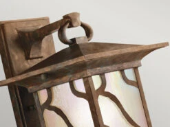 KICHLER Ausgefallene Außenwandleuchte MORRIS Im Antiken Laternenlook, Höhe 39cm -Bestes Beleuchtungs Geschäft ausgefallene aussenwandleuchte morris im antiken l 5