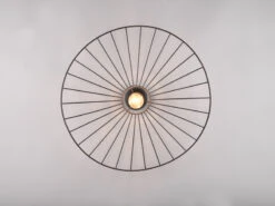 Reality Leuchten Ausgefallene Deckenleuchte CHAPEAU Lampenschirm Schwarzer Draht Ø 60cm -Bestes Beleuchtungs Geschäft ausgefallene deckenleuchte chapeau lampenschirm sc 3