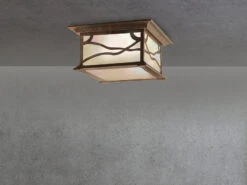 MeineWunschleuchte Ausgefallene LED Außendeckenleuchte Im Antiken Design, Ø30cm -Bestes Beleuchtungs Geschäft ausgefallene led aussendeckenleuchte im antiken de 2