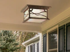 MeineWunschleuchte Ausgefallene LED Außendeckenleuchte Im Antiken Design, Ø30cm -Bestes Beleuchtungs Geschäft ausgefallene led aussendeckenleuchte im antiken de 4