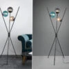 Trio Leuchten Ausgefallene LED Dreibein Stehleuchte Mit Bunten Glaskugeln & Fußschalter 1 Trio Leuchten Ausgefallene LED Dreibein Stehleuchte Mit Bunten Glaskugeln & Fußschalter -Bestes Beleuchtungs Geschäft ausgefallene led dreibein stehleuchte mit bunten g