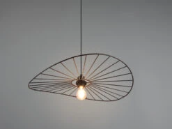 MeineWunschleuchte Ausgefallene LED Pendelleuchte, Lampenschirm Schwarzer Draht Ø 60cm -Bestes Beleuchtungs Geschäft ausgefallene led pendelleuchte lampenschirm schwar 2