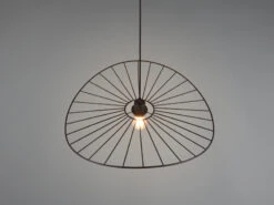 MeineWunschleuchte Ausgefallene LED Pendelleuchte, Lampenschirm Schwarzer Draht Ø 60cm -Bestes Beleuchtungs Geschäft ausgefallene led pendelleuchte lampenschirm schwar 3