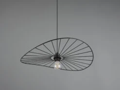 MeineWunschleuchte Ausgefallene LED Pendelleuchte, Lampenschirm Schwarzer Draht Ø 60cm -Bestes Beleuchtungs Geschäft ausgefallene led pendelleuchte lampenschirm schwar 4