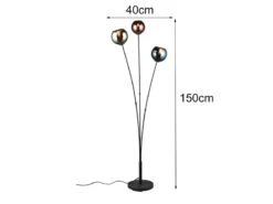 Reality Leuchten Ausgefallene Stehleuchte SHELDON Mit Bunt Verspiegelten Glaskugeln, Höhe 150cm -Bestes Beleuchtungs Geschäft ausgefallene stehleuchte sheldon mit bunt verspieg 3