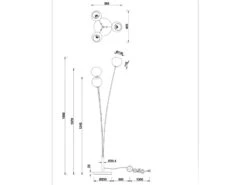 Reality Leuchten Ausgefallene Stehleuchte SHELDON Mit Bunt Verspiegelten Glaskugeln, Höhe 150cm -Bestes Beleuchtungs Geschäft ausgefallene stehleuchte sheldon mit bunt verspieg 5