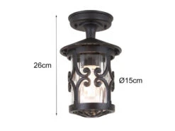 Elstead Lighting Außen Deckenlaterne HEREFORD Aus Alu Im Landhausstil, Schwarz Höhe 26cm 18 Elstead Lighting Außen Deckenlaterne HEREFORD Aus Alu Im Landhausstil, Schwarz Höhe 26cm -Bestes Beleuchtungs Geschäft aussen deckenlaterne hereford aus alu im landhauss 7