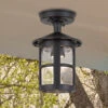 Elstead Lighting Außen Deckenlaterne HEREFORD Aus Alu Im Landhausstil, Schwarz Höhe 23,5cm -Bestes Beleuchtungs Geschäft aussen deckenlaterne hereford aus alu im landhauss 9