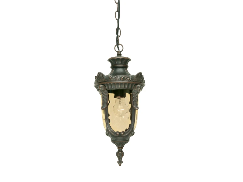 Elstead Lighting Außen Hängeleuchte PHILADELPHIA Jugendstil Mit Amberglas, Ø19cm 4 Elstead Lighting Außen Hängeleuchte PHILADELPHIA Jugendstil Mit Amberglas, Ø19cm – Bild 2