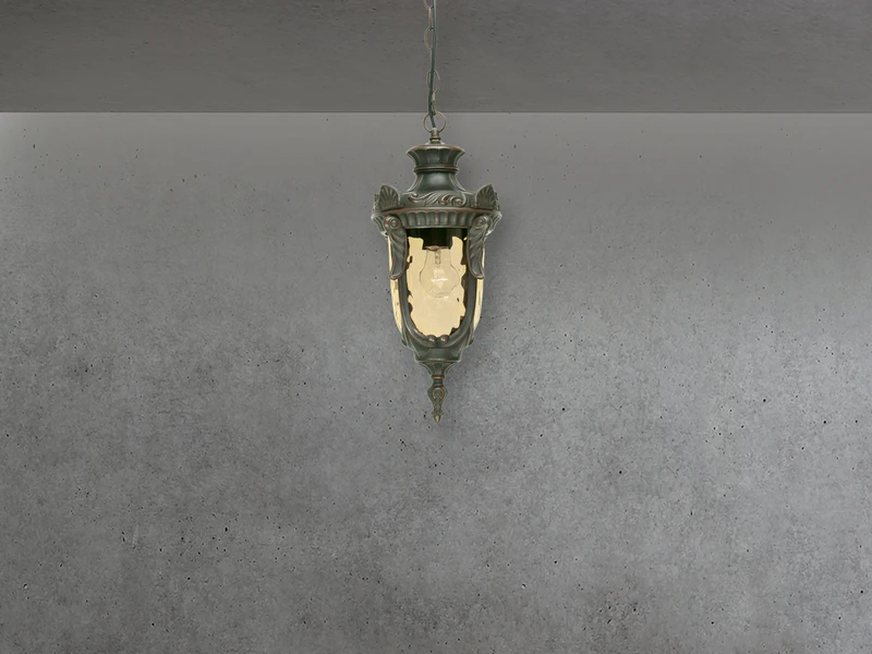 Elstead Lighting Außen Hängeleuchte PHILADELPHIA Jugendstil Mit Amberglas, Ø19cm 5 Elstead Lighting Außen Hängeleuchte PHILADELPHIA Jugendstil Mit Amberglas, Ø19cm – Bild 3