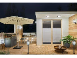 Lutec Außen Wegeleuchte FLAIR Laternenoptik In Schwarz Mit Glas, Höhe 75 Cm -Bestes Beleuchtungs Geschäft aussen wegeleuchte flair laternenoptik in schwarz 1 7