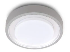 Lutec Außenleuchte Für Decke & Wand ORIGO Aluminiumguss Silber, Ø30cm - IP54