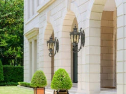 Elstead Lighting Außenwandlaterne PHILADELPHIA Jugendstil Mit Amberglas, Höhe 53cm -Bestes Beleuchtungs Geschäft aussenwandlaterne philadelphia jugendstil mit ambe 3