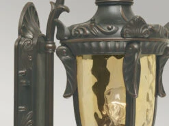Elstead Lighting Außenwandlaterne PHILADELPHIA Jugendstil Mit Amberglas, Höhe 53cm -Bestes Beleuchtungs Geschäft aussenwandlaterne philadelphia jugendstil mit ambe 5
