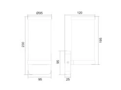Reality Leuchten Außenwandleuchte BONITO Laterne Aus Aluminium Rostoptik, Höhe 23cm -Bestes Beleuchtungs Geschäft aussenwandleuchte bonito laterne aus aluminium ros 6