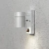 Konstsmide Außenwandleuchte MODENA Downlight Aus Stahl Mit Bewegungsmelder, Höhe 14cm