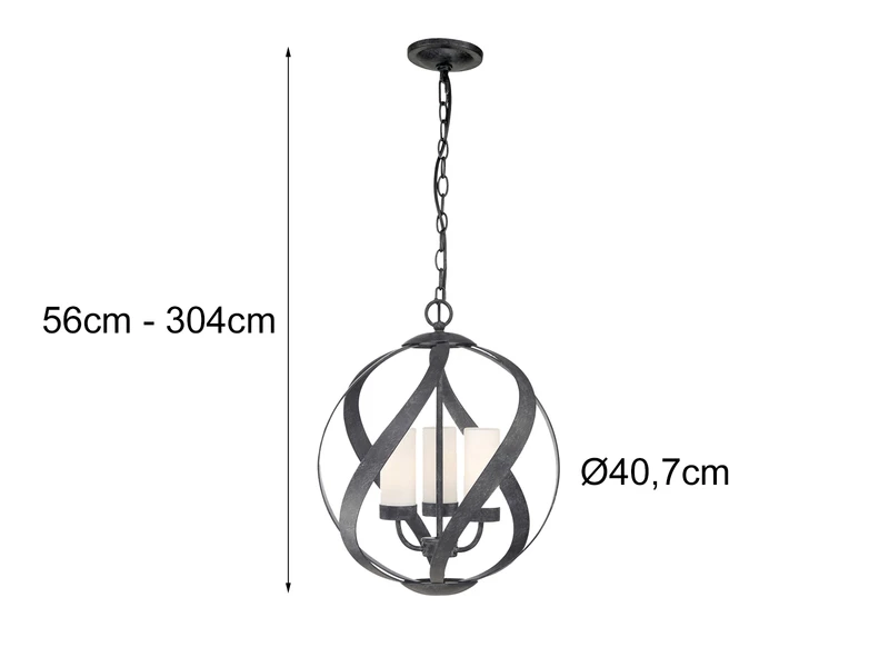 MeineWunschleuchte Außergewöhnliche LED Pendelleuchte Für Innen & Außen, 3-flammig Ø40,7cm 14 MeineWunschleuchte Außergewöhnliche LED Pendelleuchte Für Innen & Außen, 3-flammig Ø40,7cm – Bild 12