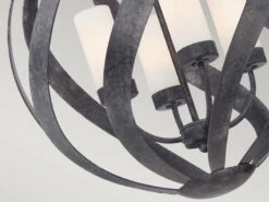 QUINTIESSE Außergewöhnliche Pendelleuchte BLACKSMITH Für Innen & Außen, 4-flammig Ø50cm -Bestes Beleuchtungs Geschäft aussergewoehnliche pendelleuchte blacksmith fuer i 24