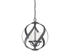 QUINTIESSE Außergewöhnliche Pendelleuchte BLACKSMITH Für Innen & Außen, 3-flammig Ø40,7cm -Bestes Beleuchtungs Geschäft aussergewoehnliche pendelleuchte blacksmith fuer i 30