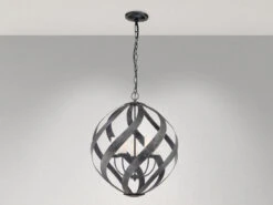 QUINTIESSE Außergewöhnliche Pendelleuchte BLACKSMITH Für Innen & Außen, 5-flammig Ø66,4cm -Bestes Beleuchtungs Geschäft aussergewoehnliche pendelleuchte blacksmith fuer i 42