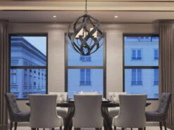 QUINTIESSE Außergewöhnliche Pendelleuchte BLACKSMITH Für Innen & Außen, 5-flammig Ø66,4cm -Bestes Beleuchtungs Geschäft aussergewoehnliche pendelleuchte blacksmith fuer i 51