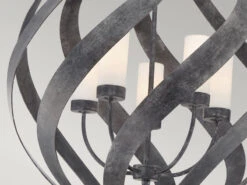 QUINTIESSE Außergewöhnliche Pendelleuchte BLACKSMITH Für Innen & Außen, 5-flammig Ø66,4cm -Bestes Beleuchtungs Geschäft aussergewoehnliche pendelleuchte blacksmith fuer i 53