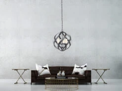 MeineWunschleuchte Außergewöhnliche Pendelleuchte Für Innen & Außen, 4-flammig Ø50cm -Bestes Beleuchtungs Geschäft aussergewoehnliche pendelleuchte fuer innen aussen 24