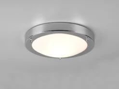 Trio Leuchten Bad Deckenleuchte CONDUS In Chrom Mit Glas Opal Weiß Ø 31,5cm - Badlampen -Bestes Beleuchtungs Geschäft bad deckenleuchte condus in chrom mit glas opal we 2