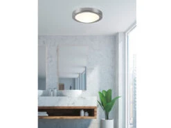 Trio Leuchten Bad Deckenleuchte CONDUS In Chrom Mit Glas Opal Weiß Ø 31,5cm - Badlampen -Bestes Beleuchtungs Geschäft bad deckenleuchte condus in chrom mit glas opal we 4