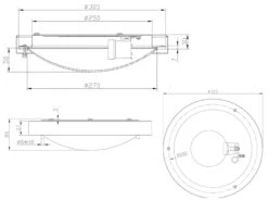 Trio Leuchten Bad Deckenleuchte CONDUS In Silber Mit Glas Opal Weiß Ø 31,5cm - Badlampen -Bestes Beleuchtungs Geschäft bad deckenleuchte condus in silber mit glas opal w 7