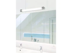 Trio Leuchten Bad-Wandleuchte, Ink. 9W LED, Länge 64cm, IP44, Mit Schalter+Steckdose -Bestes Beleuchtungs Geschäft bad wandleuchte ink 9w led laenge 64cm ip44 mit sc 2