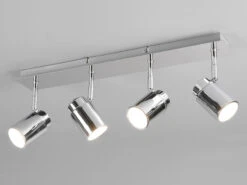 Trio Leuchten Badezimmerlampe ANGELO Deckenstrahler 4 Flammig Schwenkbar Chrom -Bestes Beleuchtungs Geschäft badezimmerlampe angelo deckenstrahler 4 flammig sc 2