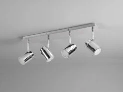 Trio Leuchten Badezimmerlampe ANGELO Deckenstrahler 4 Flammig Schwenkbar Chrom -Bestes Beleuchtungs Geschäft badezimmerlampe angelo deckenstrahler 4 flammig sc 6