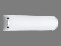 Trio Leuchten Badezimmerleuchte, 2 X E14, Länge 30cm, Chrom, Glas Opal Weiss, IP21 -Bestes Beleuchtungs Geschäft badezimmerleuchte 2 x e14 laenge 30cm chrom glas o 2