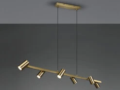 Trio Leuchten Balkenpendelleuchte MARLEY 6-flammig Breite 115 Cm Höhe 150 Cm Altmessing -Bestes Beleuchtungs Geschäft balkenpendelleuchte marley 6 flammig breite 115 cm 2