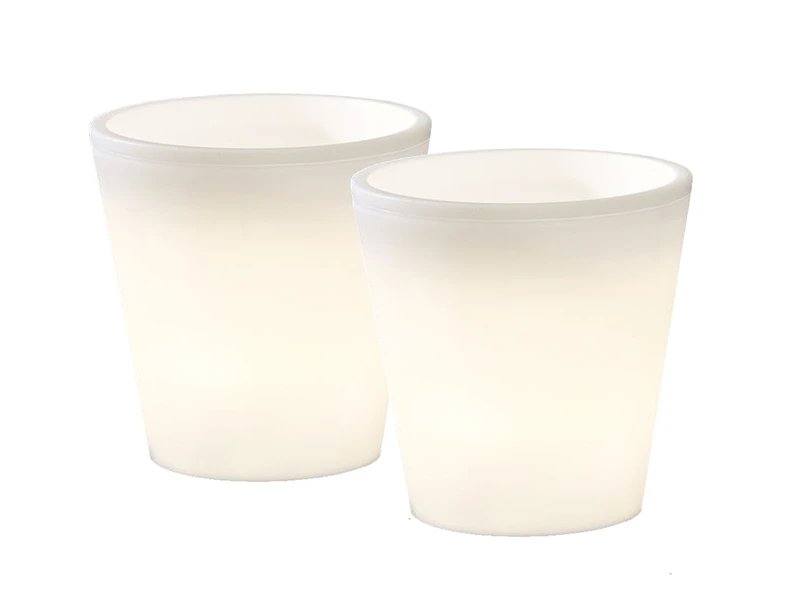 Konstsmide Beleuchteter Pflanzkübel 2er Set Outdoor LED Blumentopf Ø 37cm Terrassenleuchten 4 Konstsmide Beleuchteter Pflanzkübel 2er Set Outdoor LED Blumentopf Ø 37cm Terrassenleuchten – Bild 2