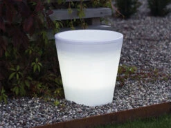 Konstsmide Beleuchteter Pflanzkübel Outdoor 2er Set LED Blumentopf Ø 28cm Terrassenleuchten -Bestes Beleuchtungs Geschäft beleuchteter pflanzkuebel outdoor 2er set led blum 2