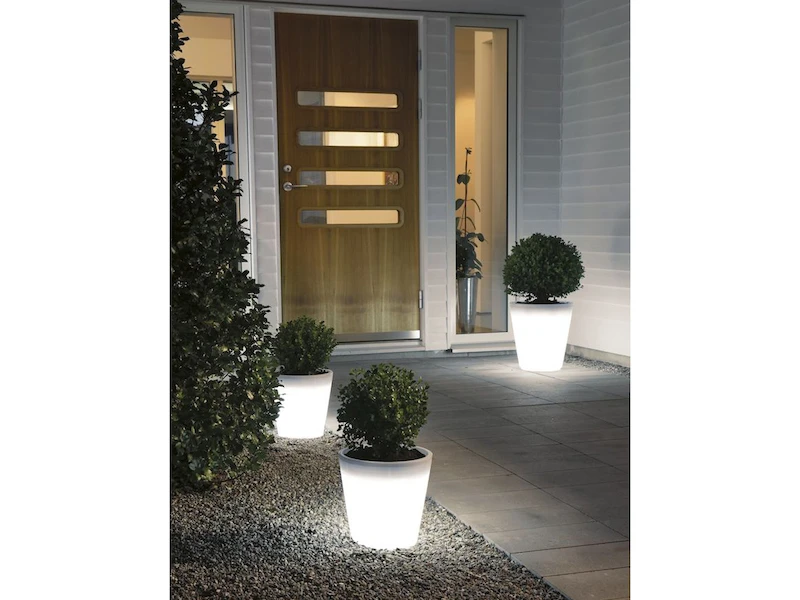 Konstsmide Beleuchteter Pflanzkübel Outdoor LED Blumentopf Ø 28cm Terrassenbeleuchtung 6 Konstsmide Beleuchteter Pflanzkübel Outdoor LED Blumentopf Ø 28cm Terrassenbeleuchtung – Bild 4
