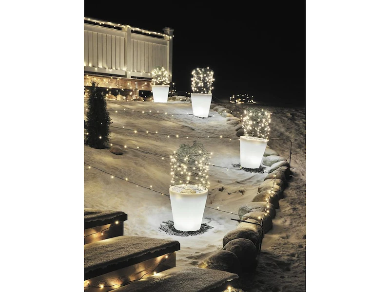 Konstsmide Beleuchteter Pflanzkübel Outdoor LED Blumentopf Ø 28cm Terrassenbeleuchtung 7 Konstsmide Beleuchteter Pflanzkübel Outdoor LED Blumentopf Ø 28cm Terrassenbeleuchtung – Bild 5