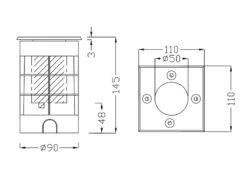 Trio Leuchten Bodeneinbauspot BELAJA Eckig Edelstahl 11cm IP65 - Bodenstrahler Für Einfahrt -Bestes Beleuchtungs Geschäft bodeneinbauspot belaja eckig edelstahl 11cm ip65 b 7
