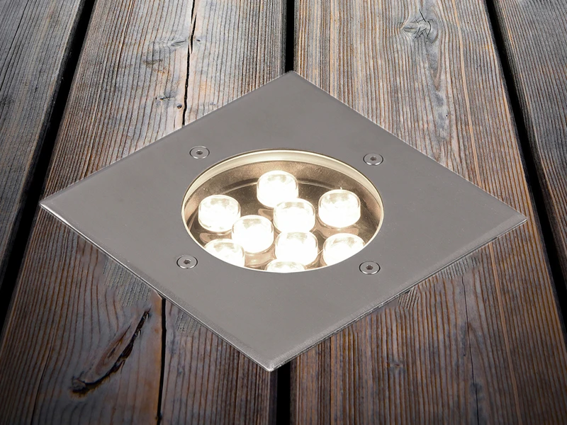 Trio Leuchten Bodeneinbauspot BELAJA Eckig Edelstahl 16,5cm IP65 - Belastbar Bis 2.000kg 7 Trio Leuchten Bodeneinbauspot BELAJA Eckig Edelstahl 16,5cm IP65 - Belastbar Bis 2.000kg – Bild 5